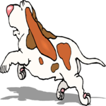 Dog Running 1 Clip Art