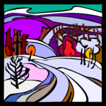 Winterscape 15 Clip Art