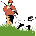 Hunter & Dog 2 Clip Art