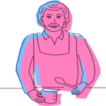 Woman in Kitchen 2 Clip Art