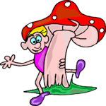 Elf with Mushroom