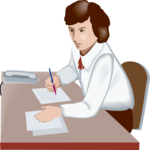 Businesswoman at Desk 2