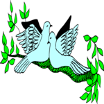 Doves Border Clip Art