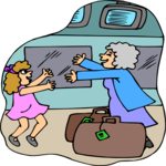 Grandma Arriving Clip Art