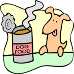 Dog & Food 08 Clip Art