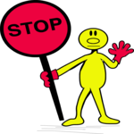 Yellow Dude - Stop Clip Art