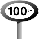 Speed 100 km Clip Art