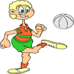 Soccer - Player 54 Clip Art