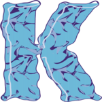 Crinkle Condensed K 1 Clip Art