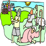 Moses & Shepherd Clip Art