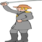 Soldier - Grey 05 Clip Art