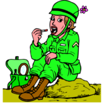 Soldier 04 (2) Clip Art