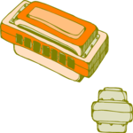 Harmonica 5 Clip Art