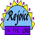 Rejoice in the Lord Clip Art