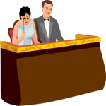 Couple at Opera Clip Art