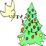 Tree & Bird Clip Art