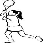 Tennis - Player 45 Clip Art