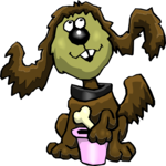 Dog with Bone 29 Clip Art