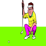 Golfer 047 Clip Art