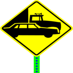 Truck Crossing 2 Clip Art