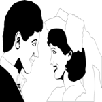 Bride & Groom 12 Clip Art