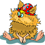 Troll with Hat 1 Clip Art