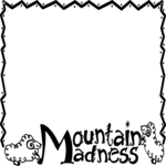 Mountain Madness Frame Clip Art