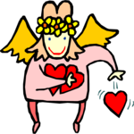 Angel Dropping Hearts 3