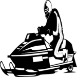 Snowmobiler 1 Clip Art