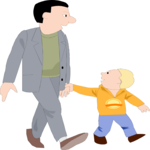 Father & Son 07 Clip Art