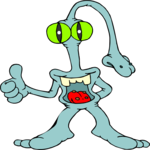 Space Alien 038 Clip Art