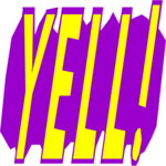 Yell Clip Art