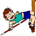 T & F - High Jump 03 Clip Art