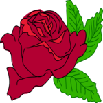 Rose - Open Clip Art