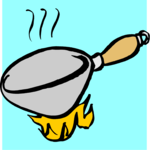 Frying Pan 03 Clip Art