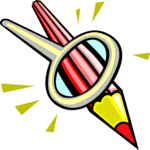 Colored Pencil - Red 5 Clip Art