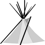 Teepee 02 Clip Art