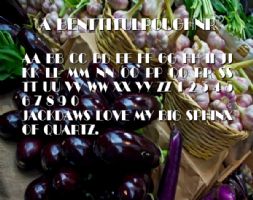 a BentTitulRoughNr font