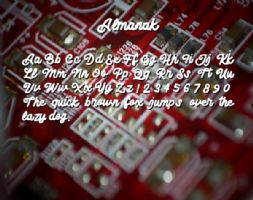 Almanak font