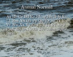 Annual Normal font