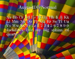 AugustDB Normal font
