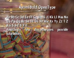 AyumiBold OpenType font
