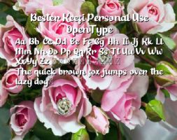 Bester Keefi Personal Use OpenType font