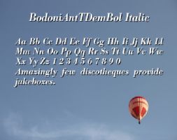 BodoniAntTDemBol Italic font