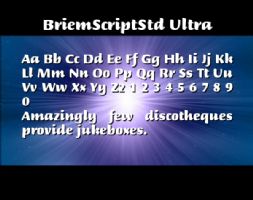 BriemScriptStd Ultra font