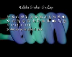 CathedralGrandeur OpenType font