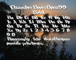 ChamberDoorsOpen99 Bold font