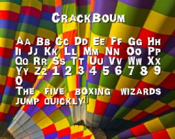 CrackBoum font