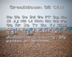 Crackdown O2 BRK font