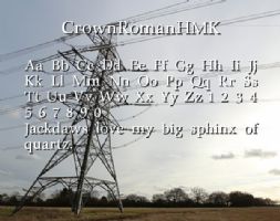 CrownRomanHMK font